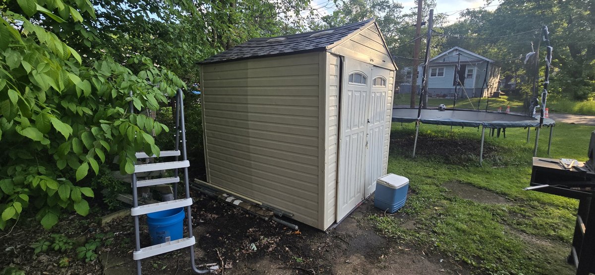 House exterior after washing
