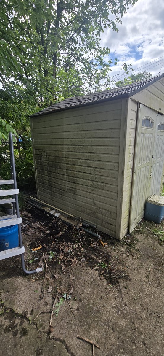 House exterior before washing